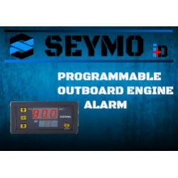 Programmable temperature outboard motor alarm