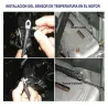 Doble alarma de temperatura programable (dos escapes) o (escape y motor) o (dos motores)