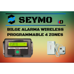 Wireless programmable 4 zone bilge alarm