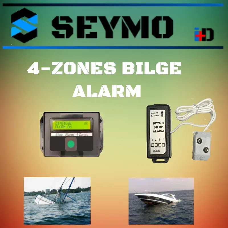 Kabelloser programmierbarer 4-Zonen-Bilgenalarm